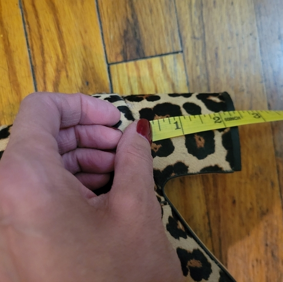 Zara Calf hair Leopard Cheetah print ankle pull on Bootie Boho Western Cowboy - Picture 5 of 10